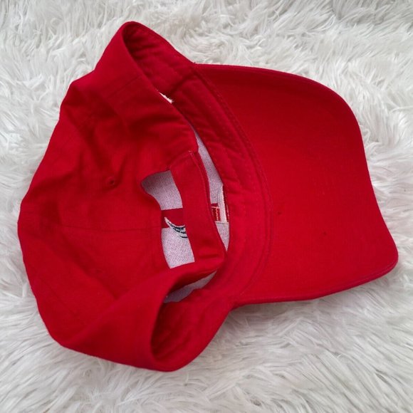 Men Hat Sport Baseball Cap Red Cottn Hat - Picture 7 of 11
